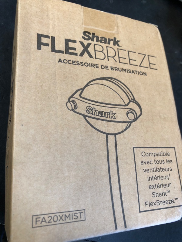 Photo 1 of Shark FlexBreeze Fan Instacool Misting Attachment, reduces temperatures to feel up to 10 degrees cooler, FA20XMIST, Black