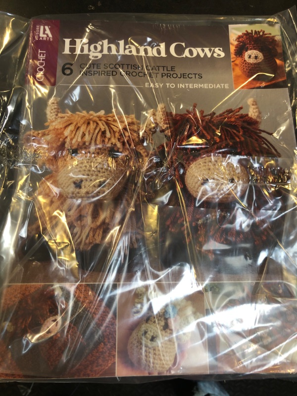 Photo 1 of Leisure Arts Highland Cows Crochet Book – Delightful Crochet Amigurumi Pattern Books Featuring Adorable Highland Cows, Perfect Animals Pattern Book for Crafters