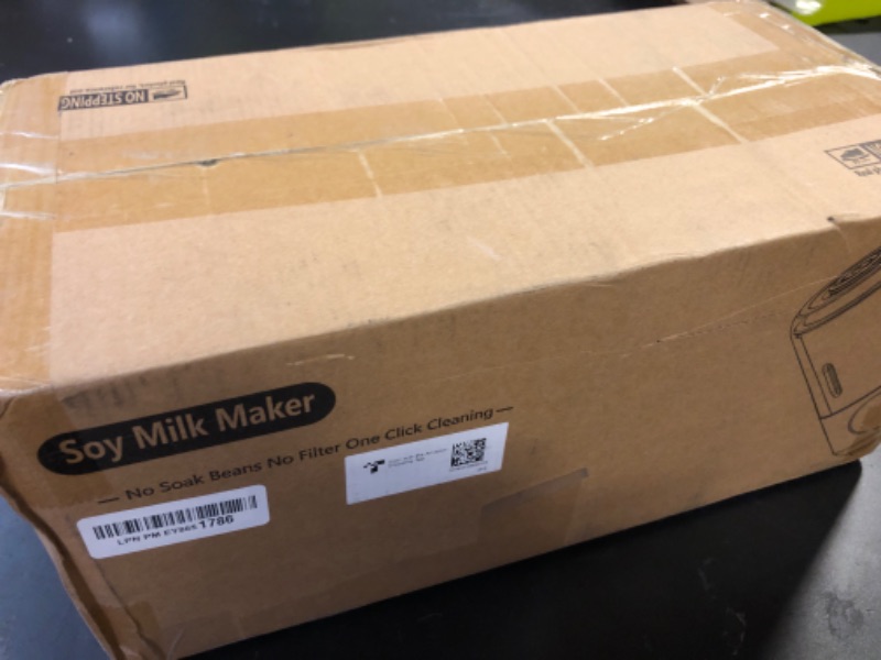 Photo 1 of Encyclpo Nut Milk Maker, 50oz Automatic Soy Milk Maker with Spin Clean Brush and Nut Milk Bag, Homemade Plant-Based Oat Milk Machine with Auto Clean, Boil Water, Delay Start, Keep Warm, white