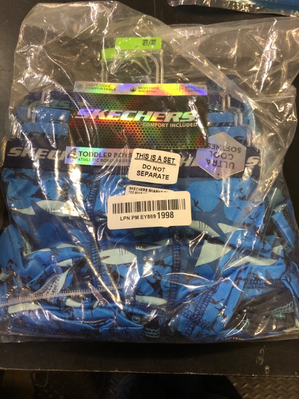 Photo 1 of Skechers Amazon Exclusive 8PK Athletic Boxer Briefs with Unique Prints in Sizes 2/3t, 4, 6, 8 and 10