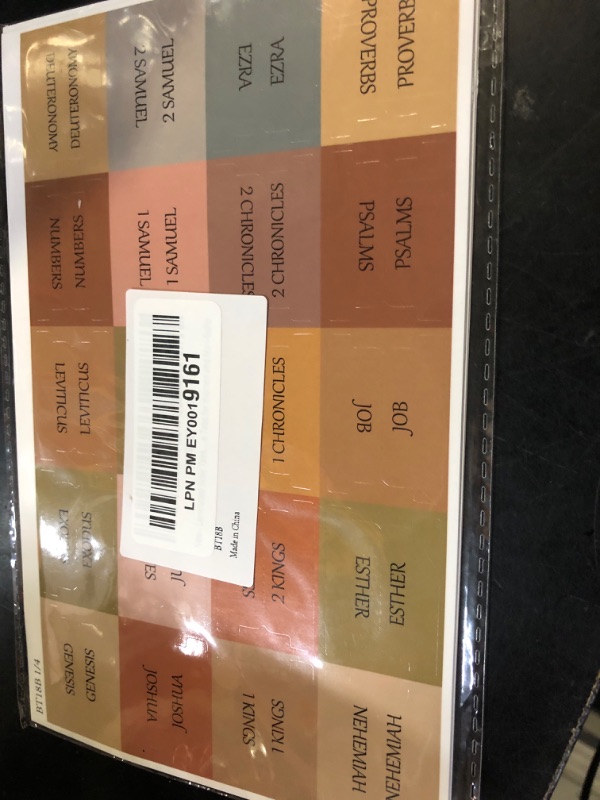 Photo 1 of Thinkor Reposition Laminated Bible Tabs, Large Print Stickers, Easy to Read and Apply Bible Tabs for Women and Man (Boho Style)