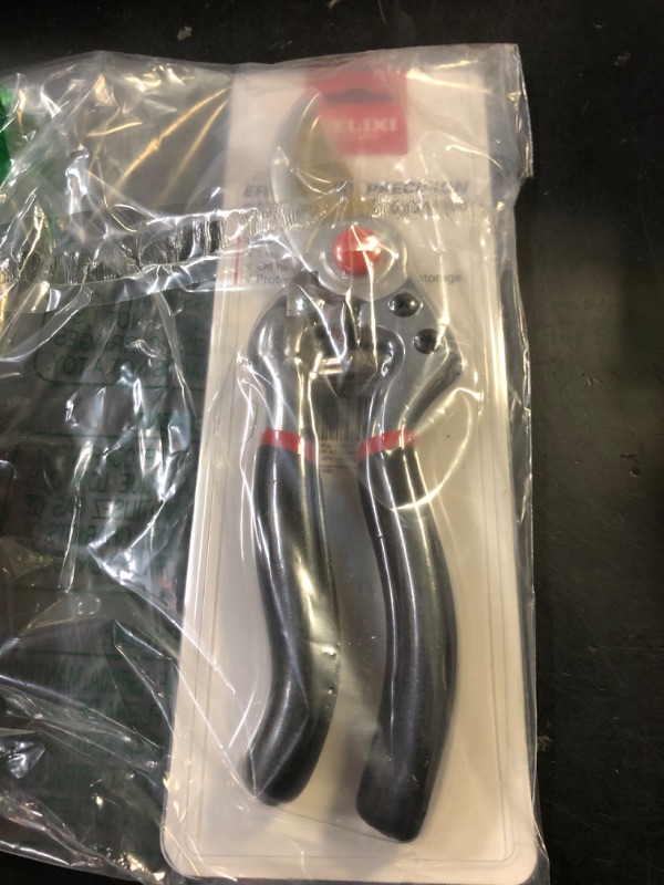Photo 1 of 9.25" Heavy Duty Pruning Shears (Professional Bypass Garden Clippers with SK5 Steel Teflon Coated Blade)(1" Cutting Capacity, 2.17" Max Opening) Gardening Scissors for Plants, Flowers, Shrubs & Trees