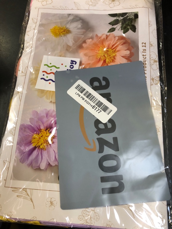 Photo 1 of 12PCS Colorful Daisy Tissue Paper Pom Poms Daisy Themed Party Decoration Multicolored Flowers Decorations Daisy Hanging Deco for 1st Birthday Baby Shower Wedding Wall Classroom