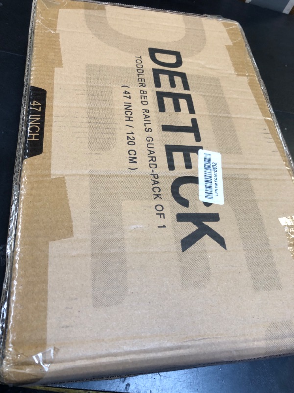 Photo 1 of Deeteck Bed Guard Rail for Toddlers - 47" Adjustable Heights & Folding up Portable Bed Railing for Baby - Toddler Bed Rails Guard for Crib, Twin, Bunk,Full Size, Queen & King Bed (White)