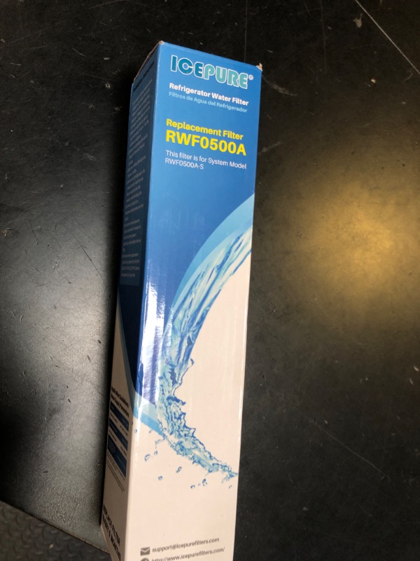 Photo 1 of ICEPURE 4396508 Refrigerator Water Filter Compatible with Whirlpool 4396508, 4396510, Filter 5, EDR5RXD1, NL240V, WFL400, LC400V, 4392857, RWF0500A 1PACK