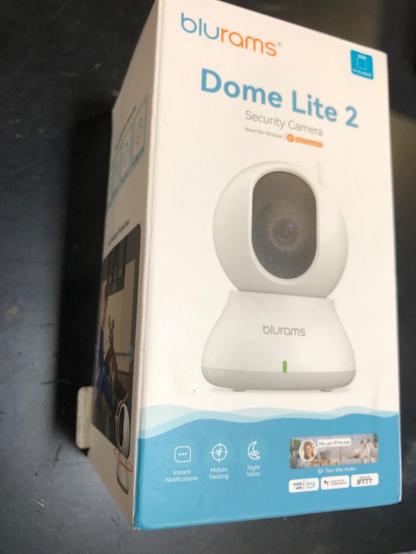 Photo 1 of blurams Security Camera 2K, Baby Monitor Dog Camera 360-degree for Home Security (White + 64GB TF Card)