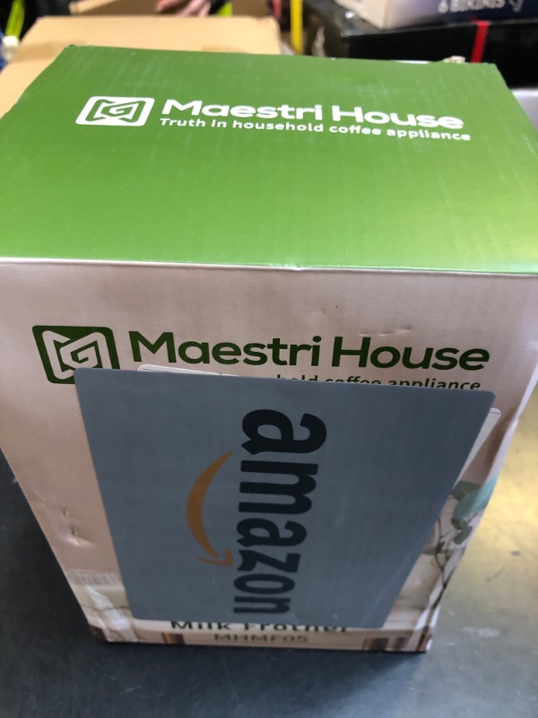 Photo 1 of Maestri House Milk Frother, 4-in-1 Electric Milk Steamer and Frother, 16.9OZ 600W Smart Touch Control Hot and Cold Foam Maker, Memory Function for Latte, Cappuccinos, Warm Milk, Hot Chocolate Milk