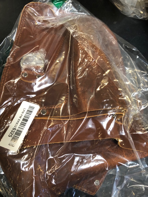 Photo 1 of Brown Leather Belts for Construction, Gardener - Waist Pouch for Electrician, Carpenter and Construction Belt Bag - Premium Handmade Full Grain Genuine Leather Florist Tool Belt