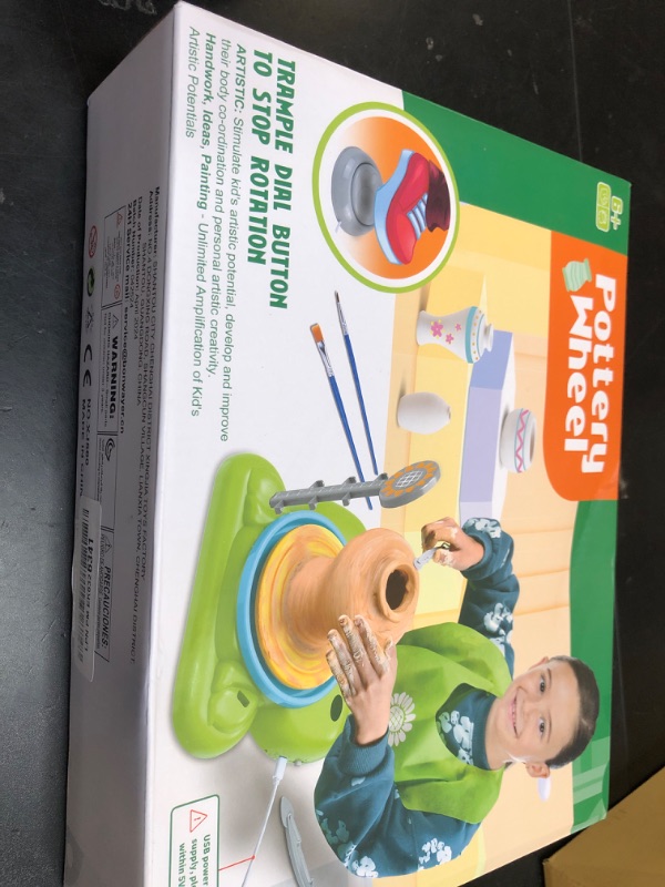 Photo 1 of Pottery Wheel for Kids - Complete Pottery Painting Kit Arts and Crafts for Kids Ages 8-12 with 3 Pack Air Dry Clay Art Supplies Toys for Girls Boy Birthday Gift for 6 7 8 9 10 11 12+