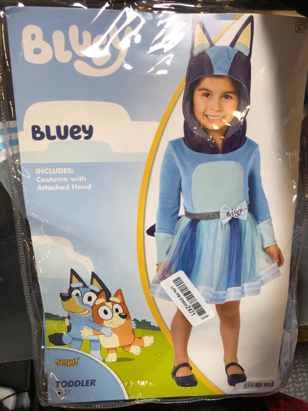 Photo 1 of Spirit Halloween Bluey Toddler Girls Costume | Officially Licensed | Theatrical Halloween Outfit - 2T