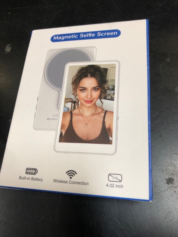 Photo 1 of Vlog Selfie Monitor Screen iPhone, 4K 60fps Recording, Wireless Screen Mirroring with Remote Control, Magnetic Fixation, 180° Rotation, 3 Levels of Brightness, Compatible with iPhone & Android