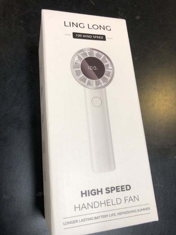 Photo 1 of Mini Portable Handheld Fan,100 Speeds Adjustable Turbo Fans,Digital Display,30000 RPM,Up to 10H Use Time,USB Personal Fans,Rechargeable Fan Women,Gift for Gym/Travel/Camping/Outdoor/Indoor/Office
