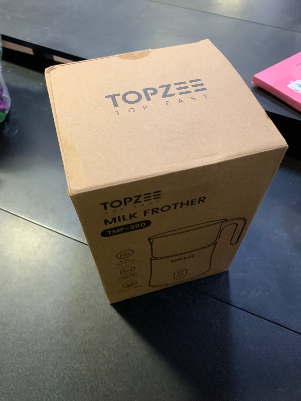 Photo 1 of Topzee Electric Milk Frother and Steamer 4-in-1, 16.9oz/500ml Large Capacity, Frother for Coffee with Warm/Cold Foam, Warm Milk & Hot Chocolate for Latte, Cappuccino