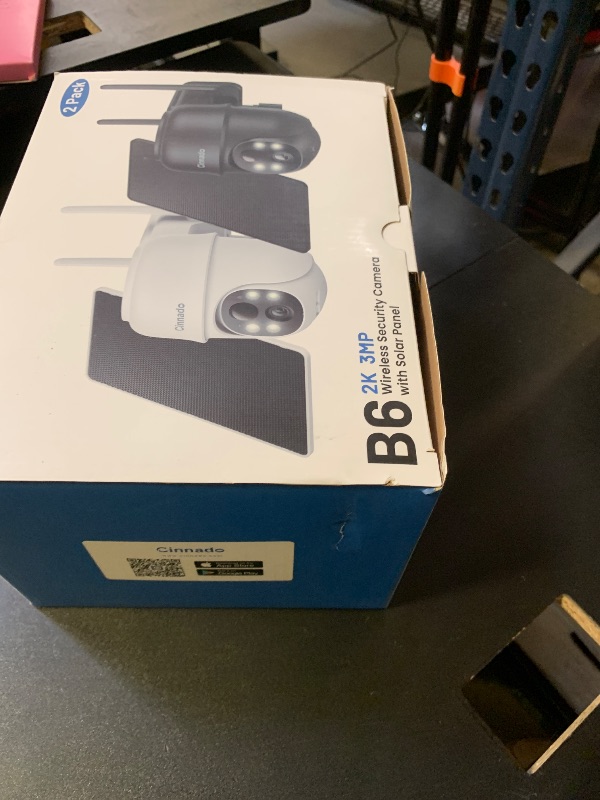 Photo 1 of 2K Cameras for Home Security-2.4G WiFi Outdoor Camera Wireless Solar/Battery Powered with solar panel, 360° Viewing, AI Human Detection, Color Night Vision, with SD Storage, Works with Alexa(2 Pack)
