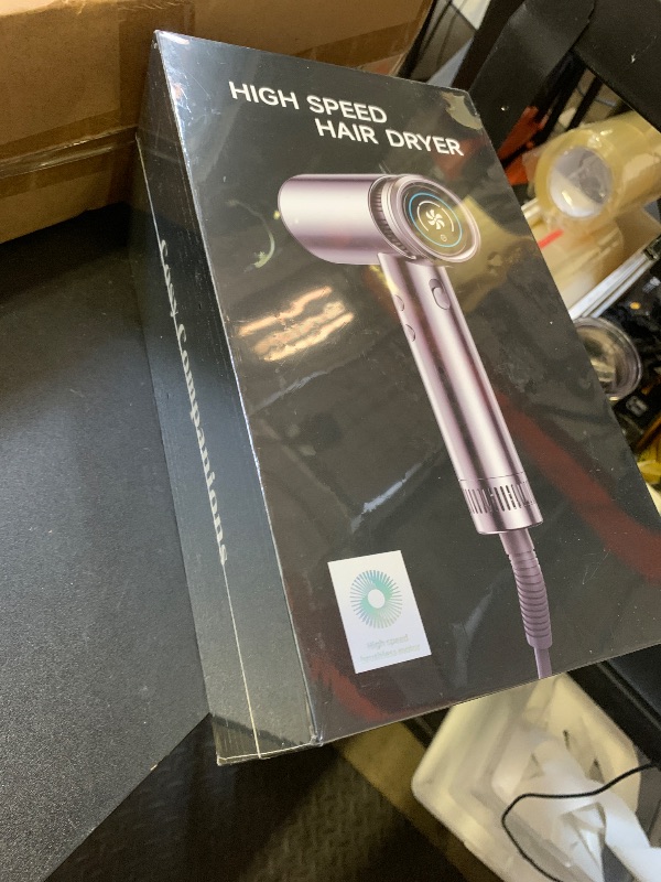 Photo 1 of Hair Dryer - High-Speed 150,000 RPM Hairdryer for Fast Drying, 500Million Negative Ionic & Thermo-Control & Cool Shot Button & Lightweight & HD Display Blow Dryer with Magnetic Diffuser & Nozzle