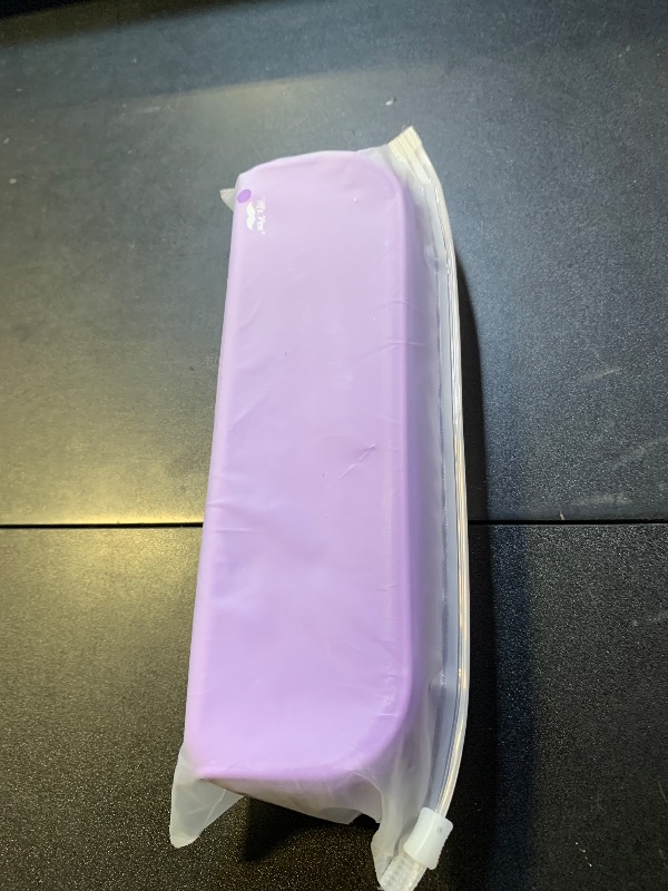 Photo 1 of Mr. Pen- Silicone Pouch, Aesthetic Purple Pencil Bag, Small Makeup Pouch
