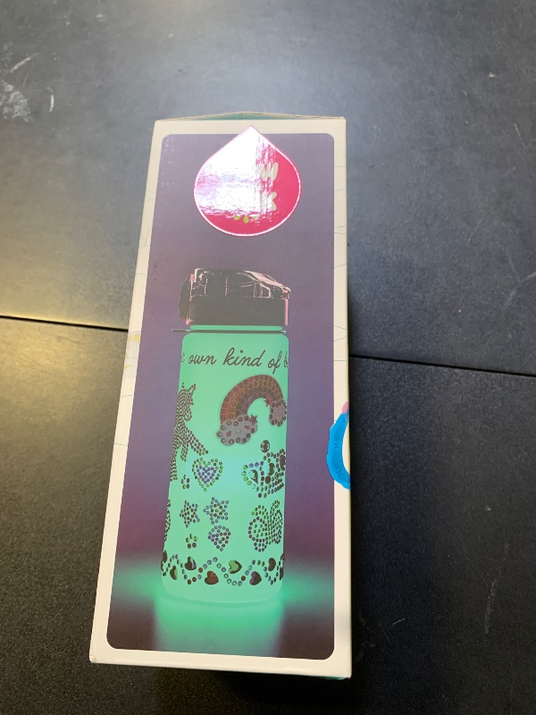Photo 1 of Dan&Darci Decorate Your Own Glow-in-The-Dark Water Bottle Kit for Girls - Gifts for Girl Ages 4-6 5-7 6-8 - 4 5 6 7 8 Year Old Birthday Gift Ideas - Arts and Crafts for Kids Age 6-8 - Unicorn Toys