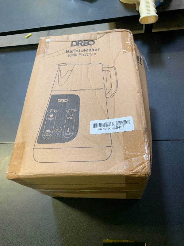 Photo 1 of Dreo All-in-1 BaristaMaker Milk Frother, Electric Foam Frother for Latte Art Microfoam and Coffee, 15oz/450ml Automatic Milk Warmer with 30 Drinks, Dishwasher Safe, Dairy/Plant-Based Milk
