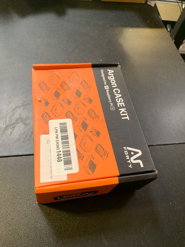 Photo 1 of Argon Poly+5 Raspberry Pi 5 Starter Kit | Raspberry Pi 5 Kit/Pi 5 Board/Pi 5 Case / 27W Pi 5 Power Supply/Pi 5 Active Cooler / 64GB SD Card / 2 Micro HDMI Cable (Black, 8GB)
