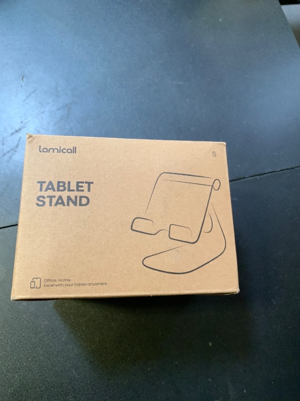 Photo 1 of Lamicall Tablet Stand, Adjustable Tablet Holder - Desktop Stand Dock Holder Compatible with 4-13" Tablets Such as iPad Pro 11, 9.7, 10.5, 12.9 Air Mini 4 3 2, Kindle, Nexus, Tab, Silver