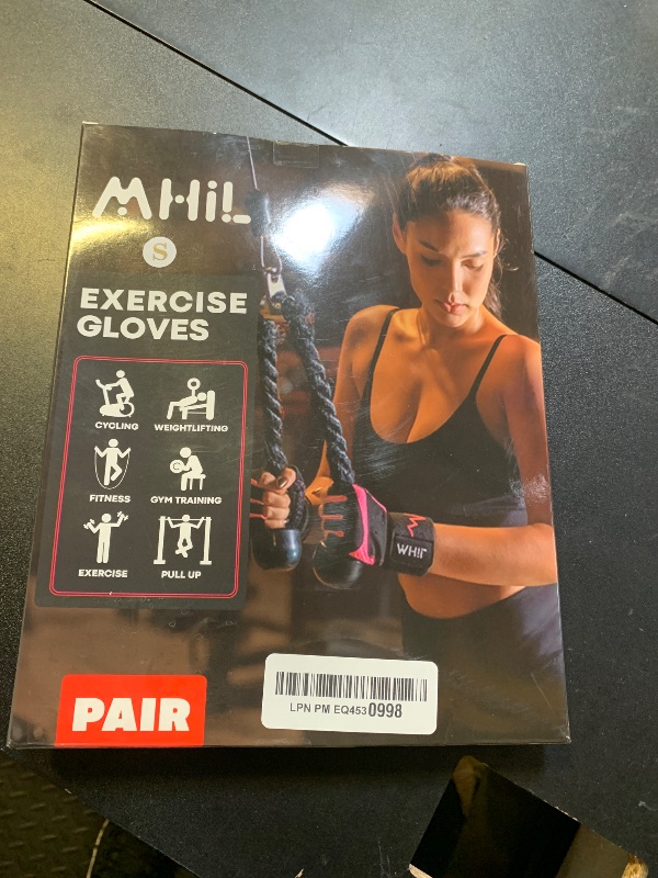 Photo 1 of MhIL Workout Gloves for Women – Breathable Gym Gloves for Women with Palm Protection and Enhanced Grip – Padded Weight Lifting Glove for Womens with Wrist Wraps Support Weightlifting Exercise Cycling