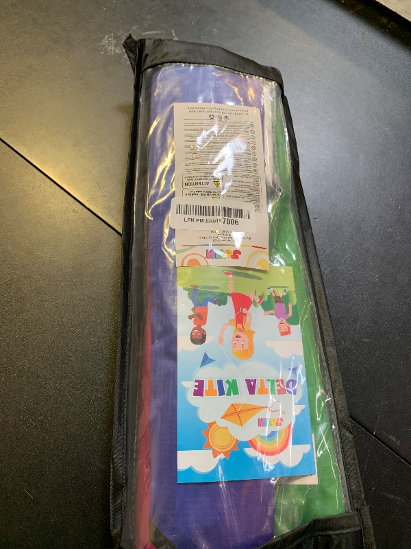 Photo 1 of JOYIN 3 Packs Large Delta Kite Red, Green and Purple, Easy to Fly Huge for Kids and Adults with 262.5ft String, Large Delta Beach Kite for Outdoor Games and Activities