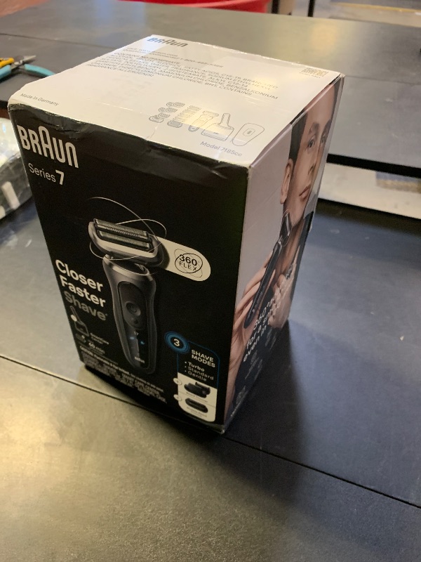 Photo 1 of Braun Electric Shaver for Men, Series 7 7185cc, Waterproof, Wet & Dry Shave, Shaving Kit with SmartCare Center and Beard Trimmer, 3 Shave Modes, 60 Minute Battery Runtime, 10 Piece Set