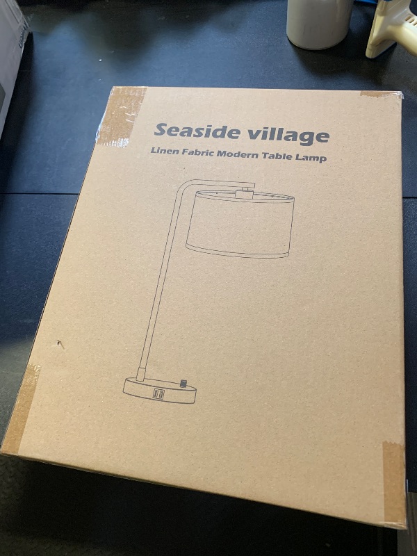Photo 1 of Tall Table Lamp with USB C+A Ports, Fully Stepless Dimmable Modern Minimalist Bedside Nightstand Lamp, Reading Desk Lamp for Bedroom, Living Room, Study Room, Office, 9W 3000K LED Bulb Included