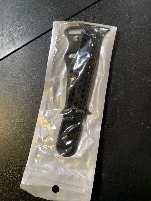 Photo 1 of Lerobo Compatible with Apple Watch Band 44mm 45mm 46mm 42mm 49mm Men Women,Soft Silicone Breathable Sport Bands Compatible for Apple Watch Ultra 2 Band SE iWatch Series 10 9 8 7 6 5 4 3 2 1 Black