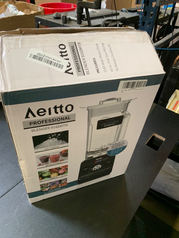 Photo 1 of Aeitto Blender, Blenders for Kitchen with 1500-Watt Motor, 68 Oz Large Capacity, Professional Countertop Blenders for Ice Crush, Frozen Drinks (Silver)