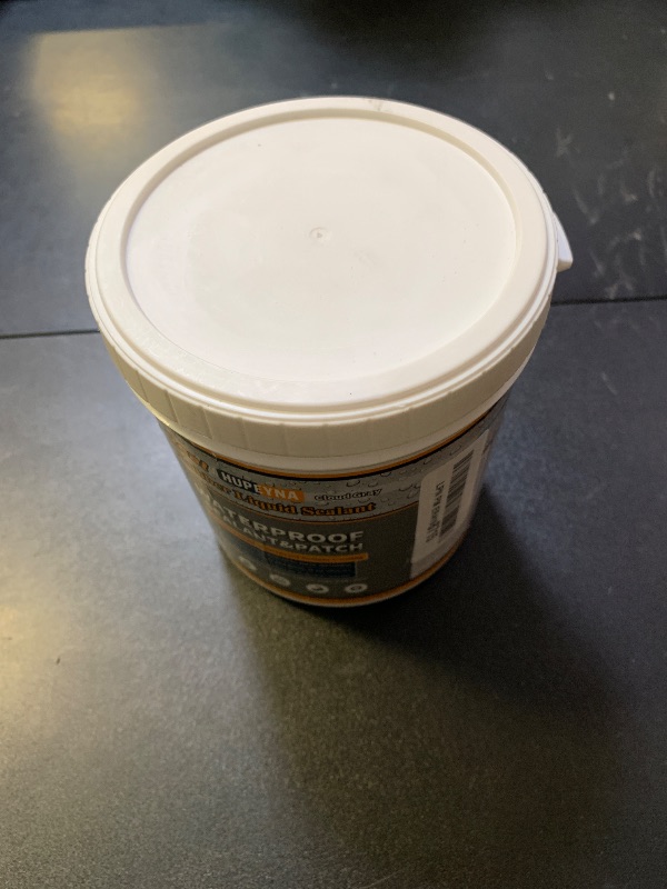 Photo 1 of Rubber Liquid Waterproof Sealant, 35 oz Water Proof Patch & Seal Waterproof Coating, Multi-Surface Leak Repair Indoor & Outdoor Coating Cloud Gray Rubber Coating, Roof Liquid Foundation Sealant