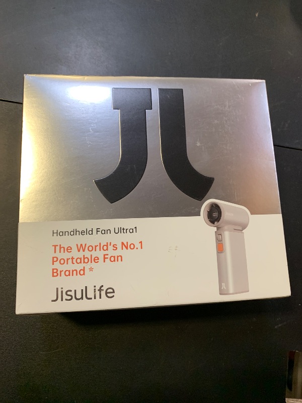 Photo 1 of JISULIFE Portable Handheld Turbo Fan, 100 Speeds Adjustable Mini Personal Fan, 9000mAh USB Rechargeable Fan Battery Operated, LED Display, Metal Shell with Accessories Gifts for Men Women Travel-Brown