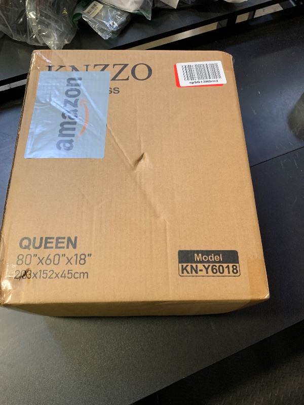 Photo 1 of KNZZO Air Mattress Queen with Built-in Pump, Blow Up Mattress with Soft Flocked Top, Leakproof Inflatable Mattress, Foldable Waterproof Air Bed for Home, Guests, Camping, with Storage Bag
