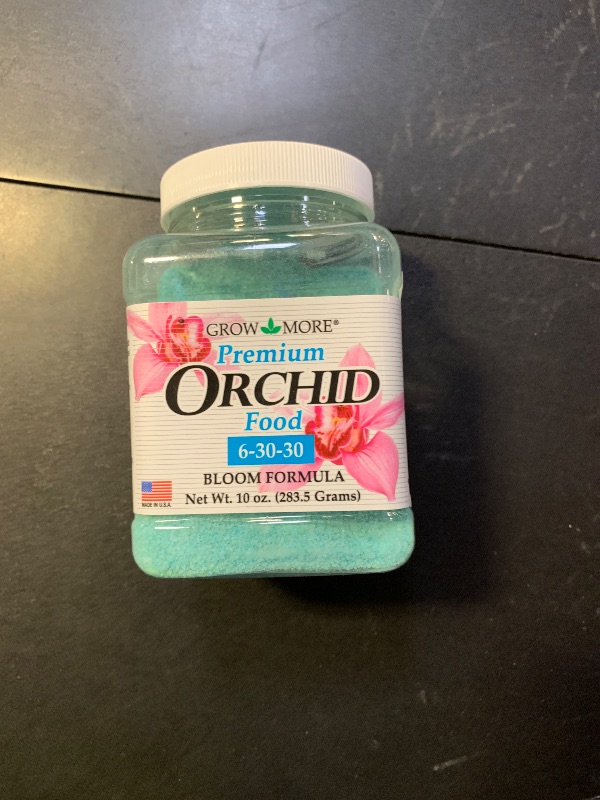 Photo 1 of Grow More Premium Bloom Formula 6-30-30 Orchid Food Fertilizer - 10oz of Water Soluble Fertilizer for Orchids of Vibrant Growth During Dormant Season - Orchid Food for Blooming Vibrant Flowers