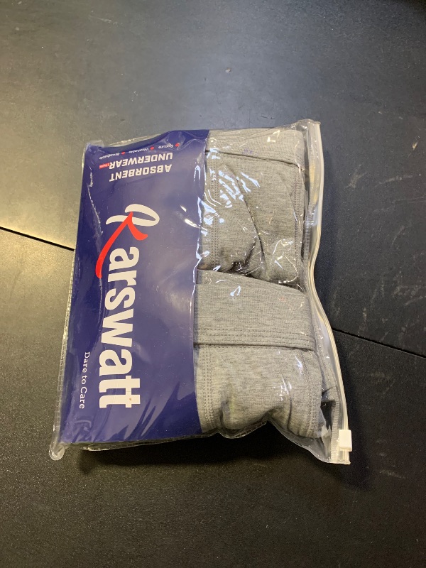 Photo 1 of KARSWATT Washable Absorbency Urinary Incontinence Underwear for Men Reusable Leak Proof Boxer Briefs for Bladder Leak Protection 2 Pack (2X-Large, Gray)