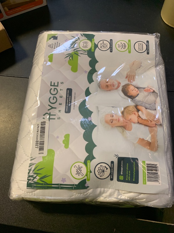 Photo 1 of Hygge Sheets®? Organic Washable Incontinence Bed Pads for Adults & Kids - 100% Waterproof Reusable Mattress Protector Underpads - Rayon derived from Bamboo - Queen