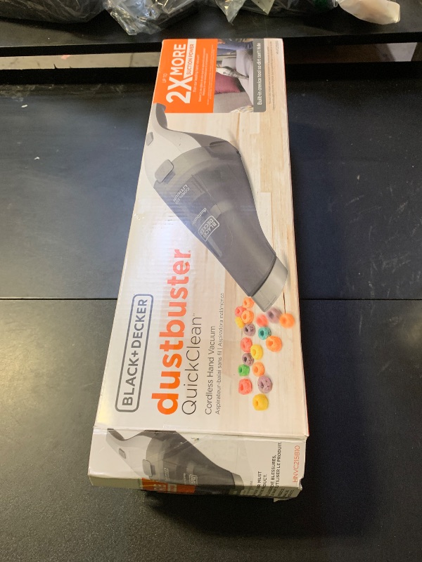 Photo 1 of BLACK+DECKER dustbuster QuickClean Cordless Handheld Vacuum, Car Vacuum Portable (HNVC215B10)