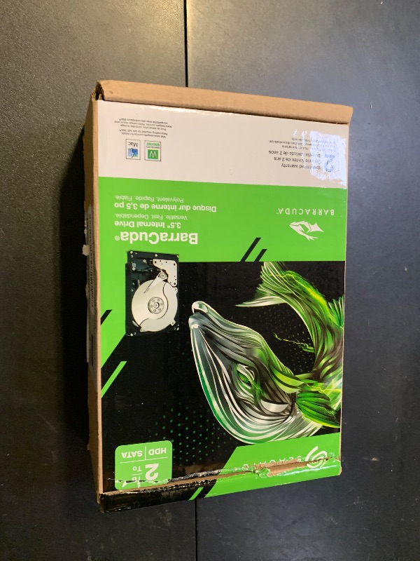 Photo 1 of Seagate BarraCuda 2TB Internal Hard Drive HDD – 3.5 Inch SATA 6Gb/s 7200 RPM 256MB Cache – Frustration Free Packaging (ST2000DM008/ST2000DMZ08)