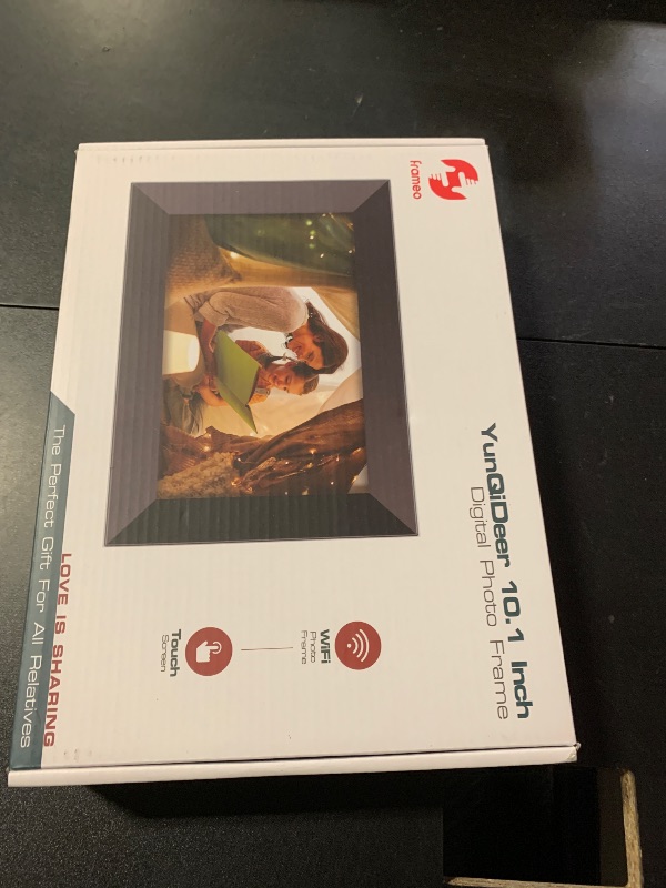 Photo 1 of Frameo 10.1 Inch WiFi Digital Picture Frame with 1280 * 800P IPS Touch Screen HD Disply,Video Clips and Slide Show,Auto-Rotate, Wall Mountable,Send Photos Instantly from Anywhere with via Frameo APP