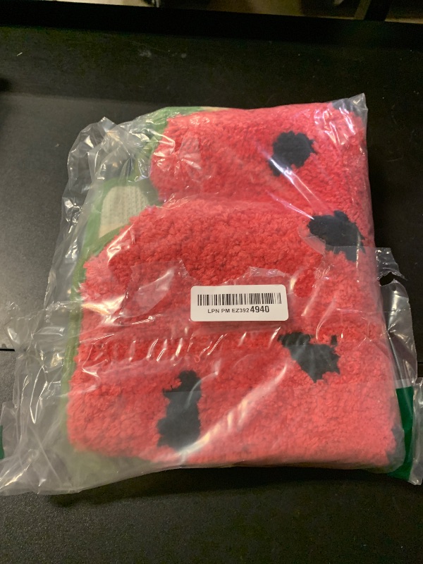 Photo 1 of Watermelon Bath Mat - Cute Fruit Half Round Shaped Non Slip Shower Rug, Summer Welcome Mat for Bathroom Doorway, Bathtub