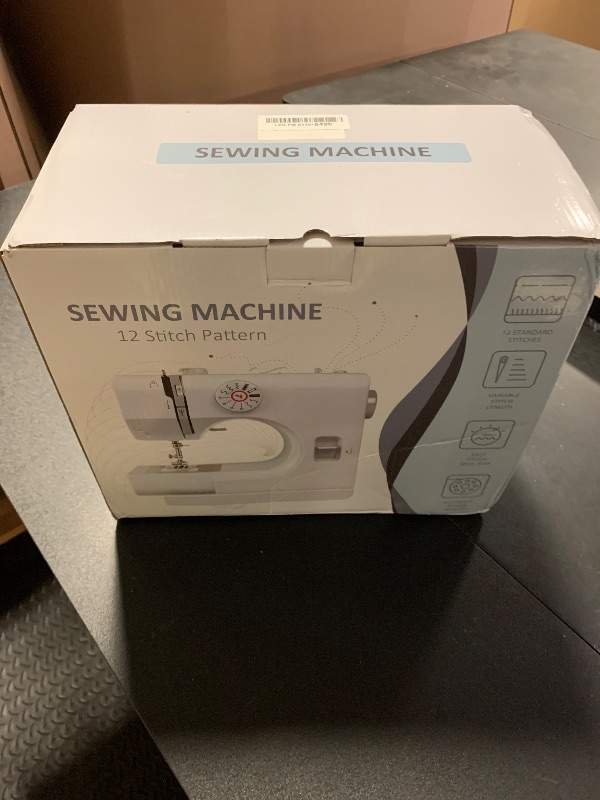 Photo 1 of Sewing Machine, Mini Sewing Machines, Electric Portable Sewing Machines for Beginners, 12 Stitch Dual Speed with Foot Pedal & Sewing Kit, Ideal for Clothes, Pillowcases, Sheets