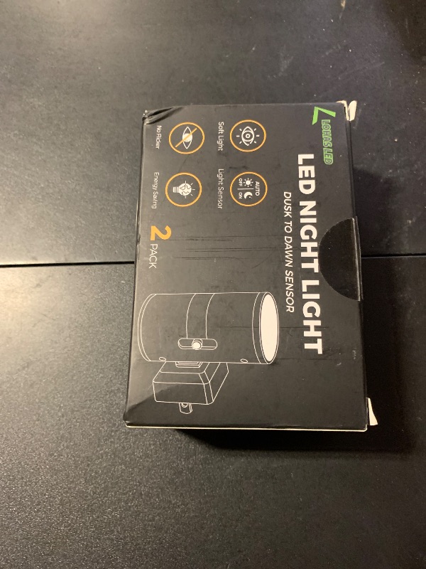 Photo 1 of L LOHAS LED Night Light Plug in, Modern Night Lights Plug into Wall, Dusk to Dawn Sensor, Soft White 3000K, 0-100LM Adjustable Brightness, Dimmable Night Lights for Hallway Bedroom Stairway, 2 Pack