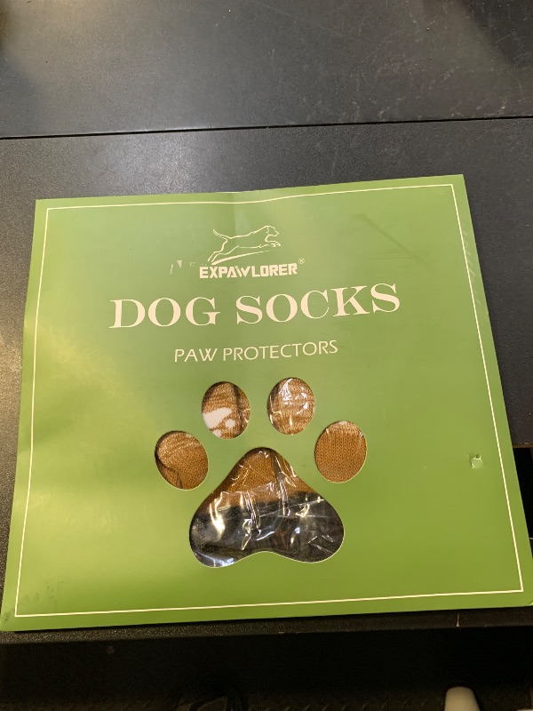 Photo 1 of EXPAWLORER Anti Slip Dog Socks to Prevent Licking Paws, Dog Shoes for Hot Pavement, Dog Booties for Small Medium Large Senior Dogs, Traction Control Boots & Paw Protectors for Hardwood Floors