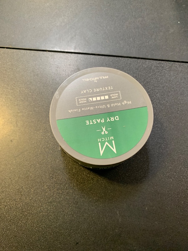 Photo 1 of MITCH by Paul Mitchell Dry Paste Texture Clay for Men, High Hold, Ultra-Matte Finish, For All Hair Types, 3 oz