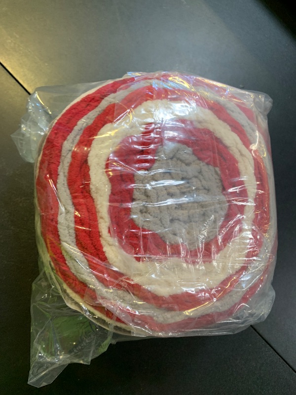 Photo 1 of Bernat Blanket Stripes Yarn, 10.5 oz, Gauge 6 Super Bulky Chunky, Red Alert