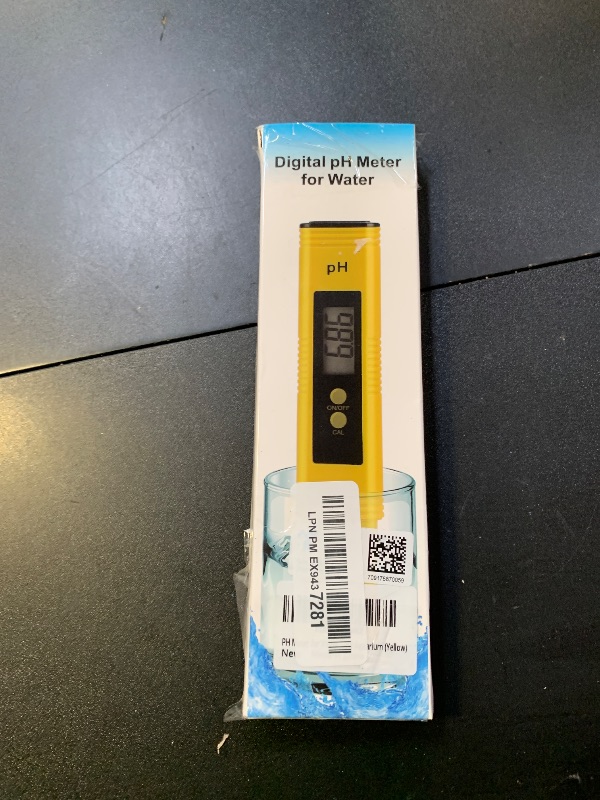 Photo 1 of PH Meter for Water Hydroponics Digital PH Tester Pen 0.01 High Accuracy Pocket Size with 0-14 PH Measurement Range for Household Drinking, Pool and Aquarium
