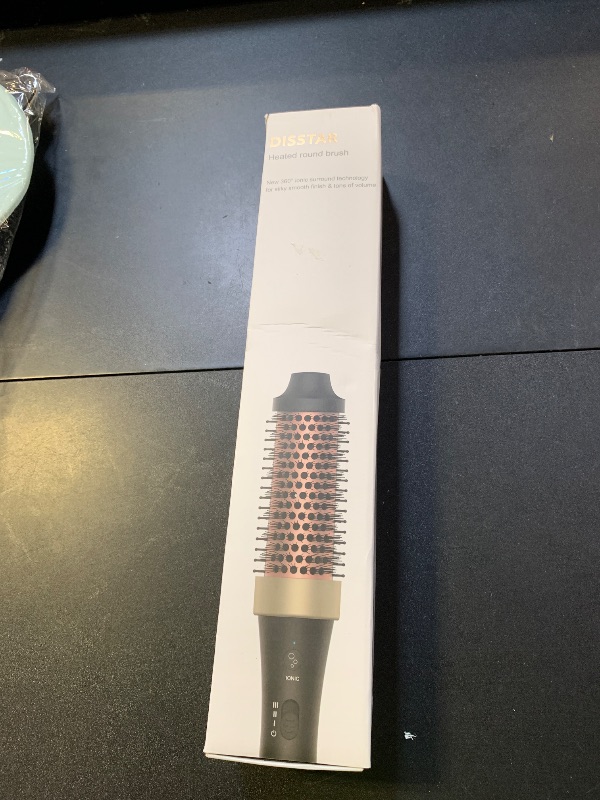 Photo 1 of Ionic Thermal Brush Blowout Hot Brush 1.5 Inch Heat Hair Curling Brush 30s Fast Heated Round Brush Hair Styling Brush Dual Voltage Hot Curling Iron Brush for Easy Blowouts Styling