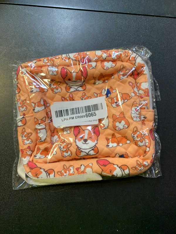 Photo 1 of Likesing Tampon Holder for Purse, Quilted Period Bag Sanitary Napkin Storage Bag for Girls Womens, Portable Feminine Emergency Pad Period Pouch(Orange Dog)