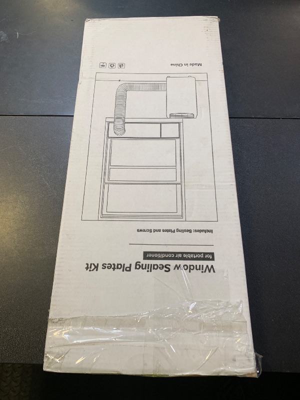 Photo 1 of GCGOODS Portable Air Conditioner Window Seal Plates Kit for 5 Inch Diameter Exhaust Hose, 3 Adjustable Mobile AC Window Kit with Plastic Guard Up to 47", Universal Sealing Panels for Sliding Windows