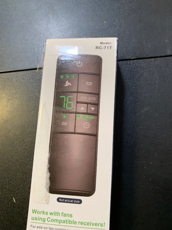 Photo 1 of Thermostatic Ceiling Fan Remote Control Replacement for Hampton Bay 2AAZPHD3/HD3 KUJCE10320/TR222A, with Timer Light Dimmer, 3-Speed Wall Mount (Remote Only)